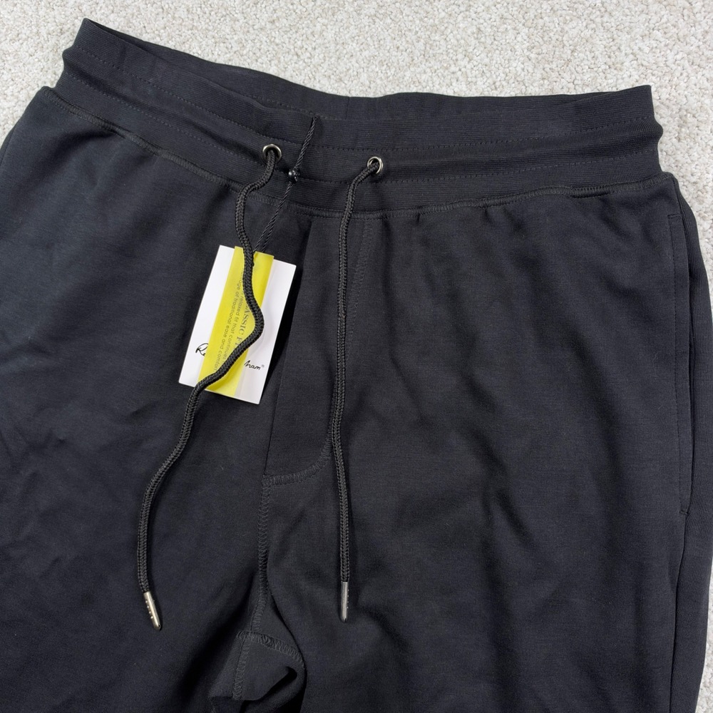 Robert Graham Cobb Knit Pant Mens Medium Black Drawstring Joggers RR213035T